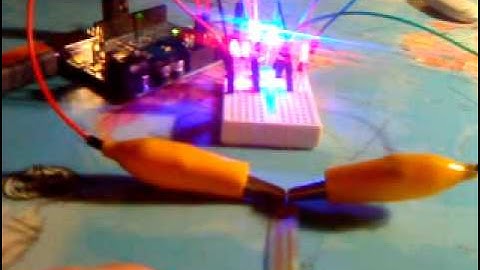 Arduino - 5 LEDs and an FSR (Push Sensor)