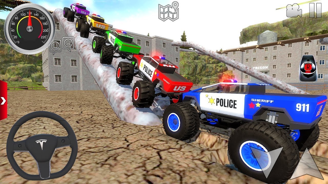 Offroad Outlaws Dirt Police Monster Cars Extreme Off-Road #1 - Android Mobile Gameplay Walkhtough