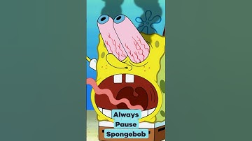 why you should ALWAYS pause SpongeBob... #shorts