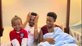 Stephen Kasolo and Mama Shine Still Breastfeeding King. Thank you our Fans.