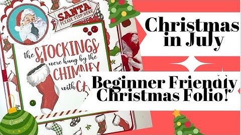 CHRISTMAS IN JULY/BEGINNER FRIENDLY CHRISTMAS FOLIO! MUST SEE THIS! EASY AND FUN! 🎄🎄🎁🎅🎅