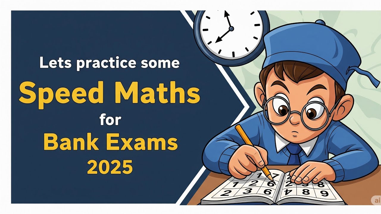 Lets Practice Speed Math For Bank Exams 2025 - YouTube