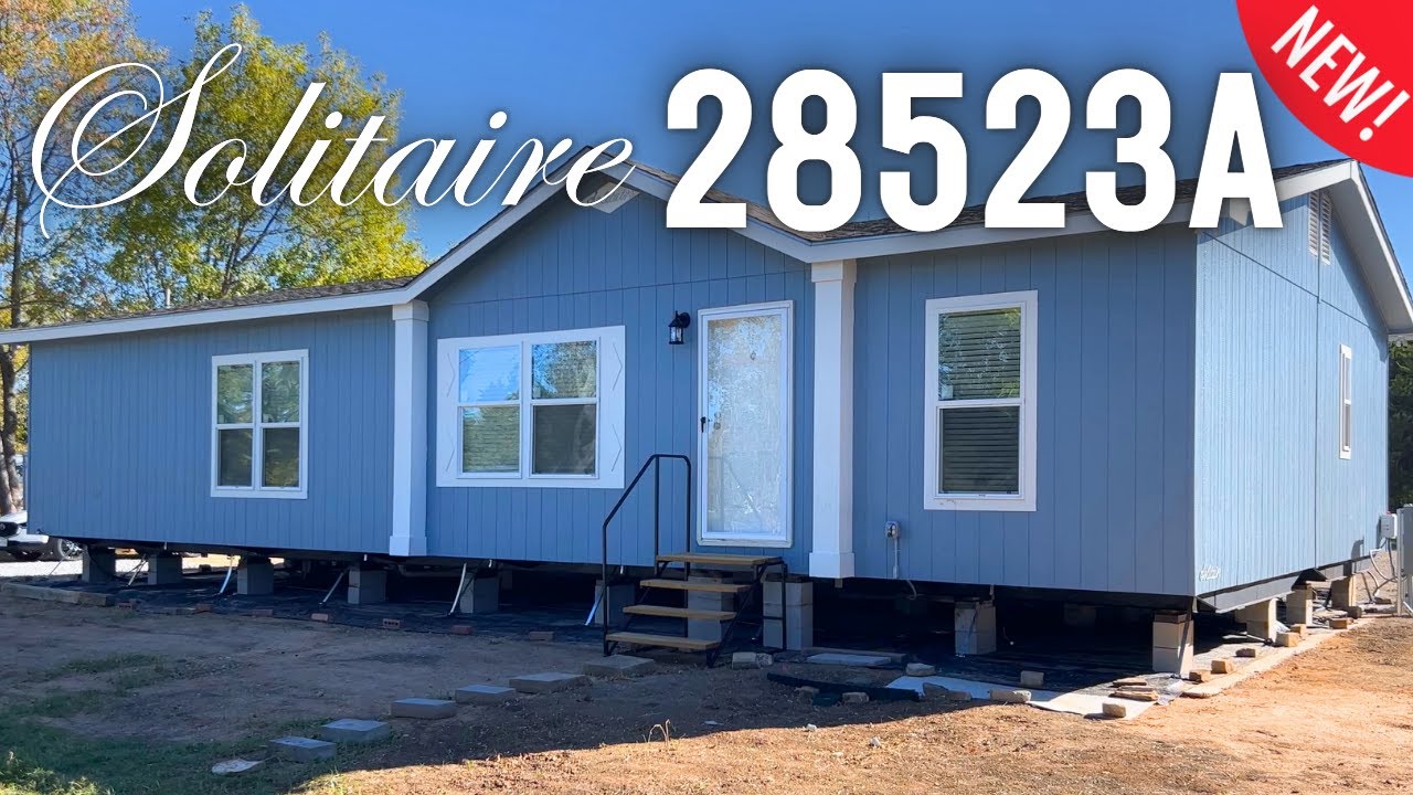 Solitaire Homes 28523A Interior Double Wide Manufactured Home Tour YouTube