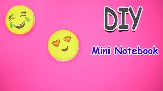 EMOJI MINI NOTEBOOKS. Very easy! - Mini notebook OF OWN HANDS - Ideas for school