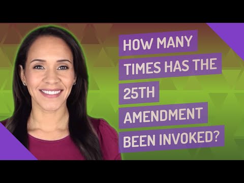 Video: Quale presidente ha invocato il 25° emendamento?