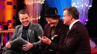 Hugh Bonneville justifies his red lips on 'Top Gear'  The Graham Norton Show: Episode 16  BBC One