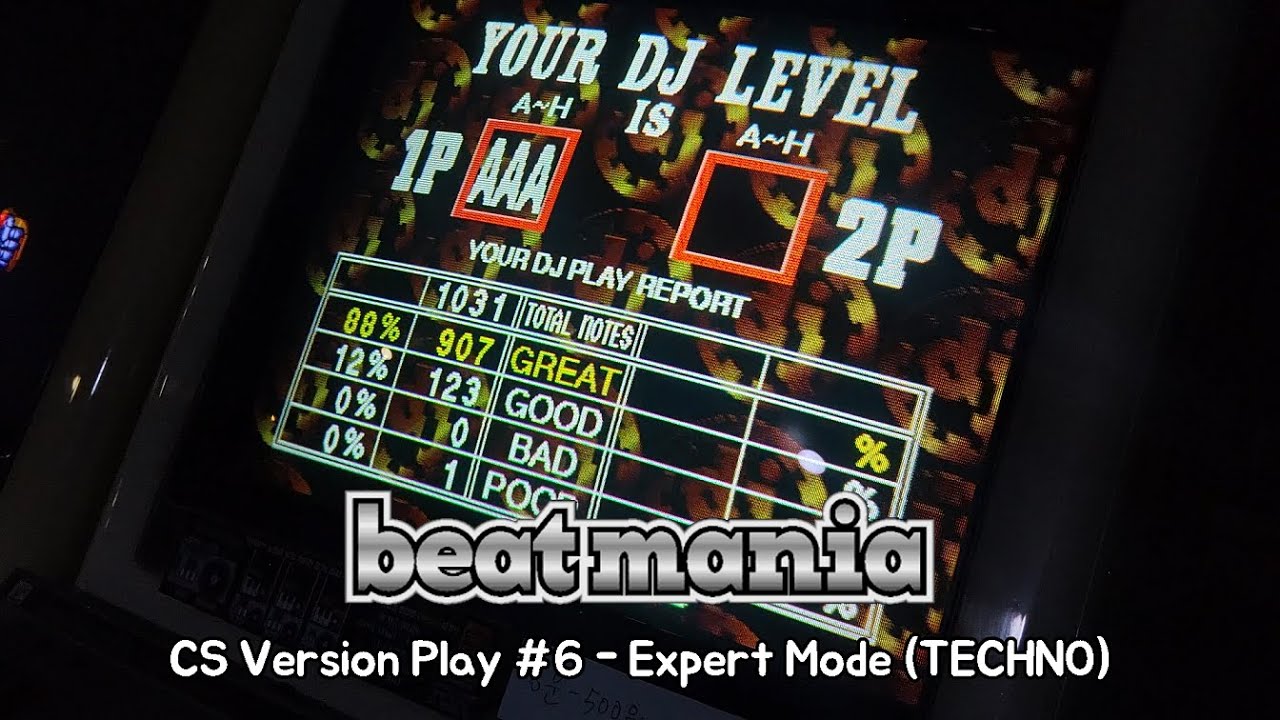 [PS Play Series] beatmania #40 beatmania (PS) Expert Mode - Techno / 비트매니아 (가정용) - 익스퍼트 테크노 코스