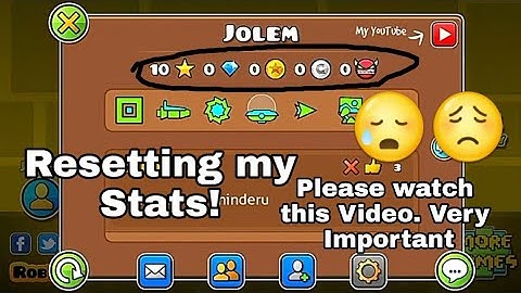 (read desc) Resetting my STATS in Geometry Dash :(