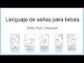 Lenguaje de señas para bebés (Baby Sign Language - BSL)