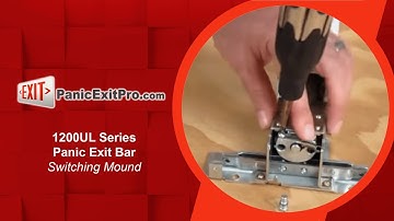 How To Change Mount from Right to Left on 1200 UL Series Panic Exit Bar