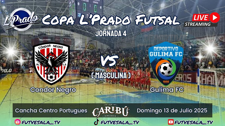 🔴En VIVO 🏆 Copa L'Prado Futsal Primera Centro Portugues⚽ / Masculino / Condor Negro Vs Gulima FC 📺