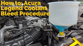 Sports Performance How To: Bleed the Coolant System on a 1991-1995 Acura Legend