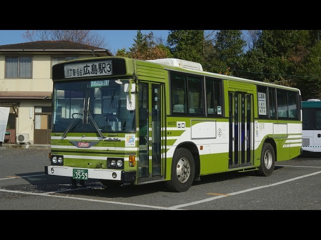広電バス64570号[広島22く35-59] 方向幕回転集 （江波営業所編） - YouTube