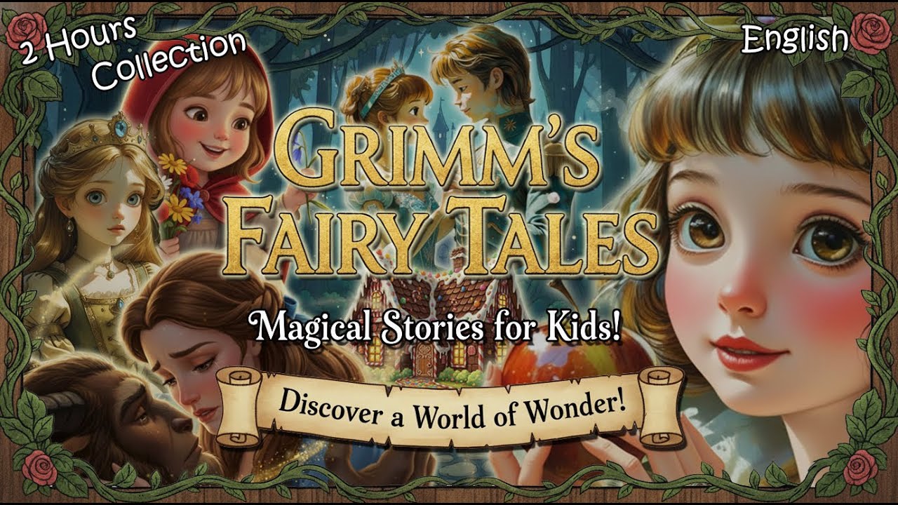 2 Hours of Grimm’s Fairy Tales 🏰 | Bedtime Stories for Kids | Kid-friendly | Quiet time | English