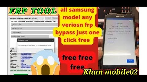 Samsung J5 Prime Frp Unlock One Click Unlock tool SM-G570F Samsung FRP/Google Lock Bypass Tool 2022