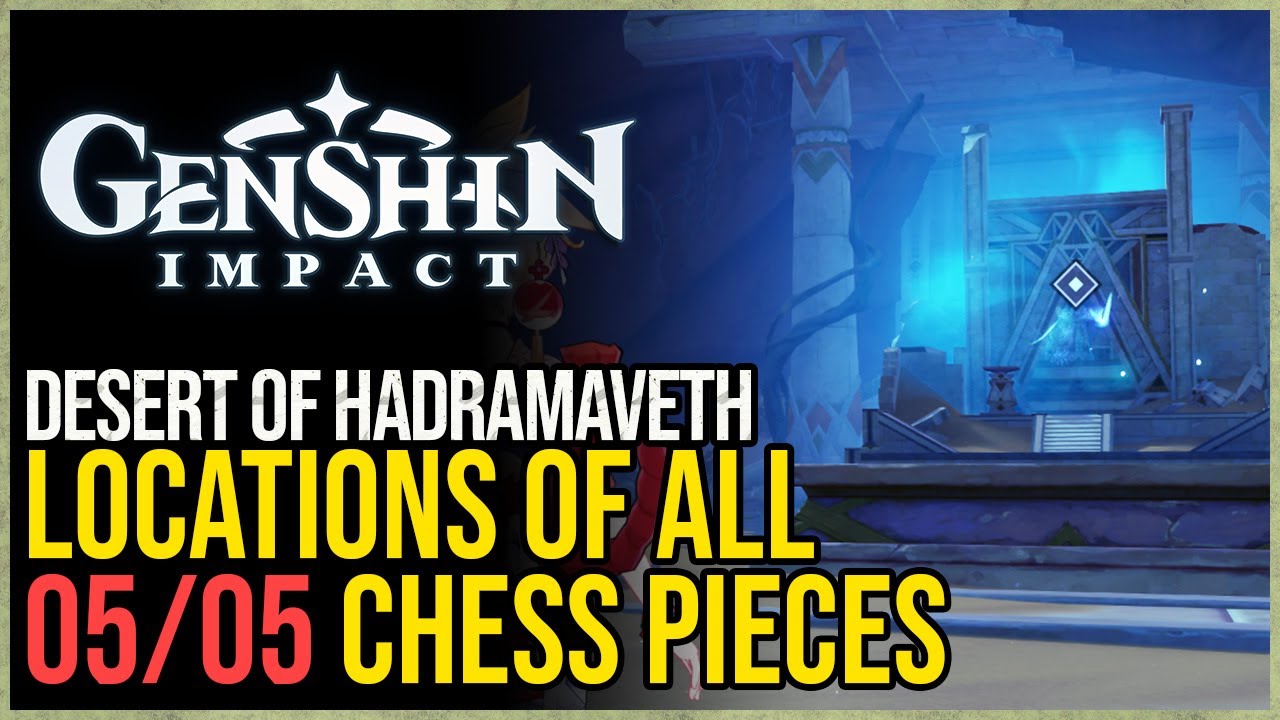 All Chess Piece Locations Genshin Impact - Safhe Shatranj Chessboard Puzzle  