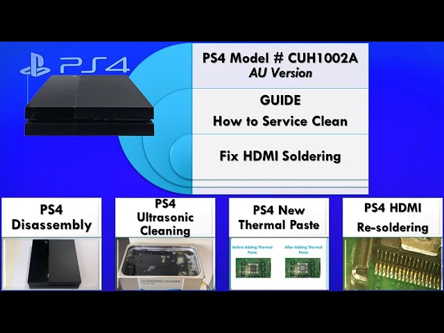 PS4 Launch Model [CUH1002A] - How to Disassemble-Full Clean-Fix