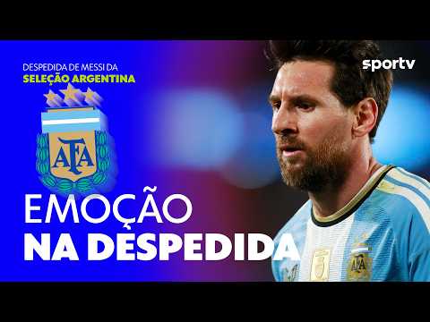 Messi gets emotional at the final whistle