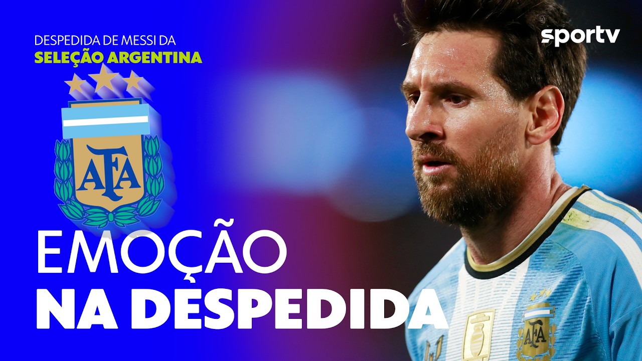 A EMOÇÃO DE MESSI NO APITO FINAL 🔟🇦🇷⚽🐐 ARGENTINA X BENIN | sportv