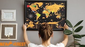 Newverest Scratch Off World Map