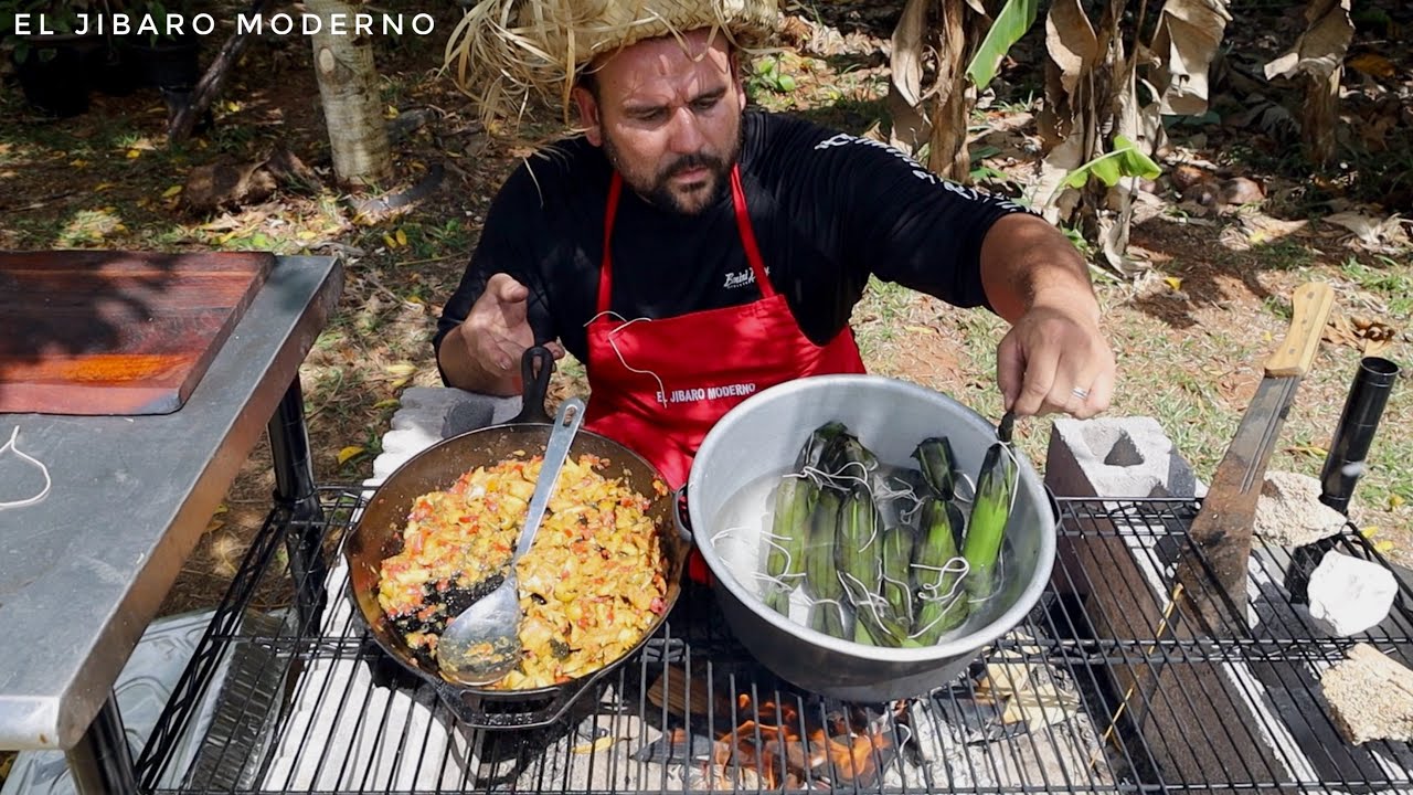 ГУАНИМОС С ТРЕСКОЙ, ПРИГОТОВЛЕННЫЕ НА ПЛИТЕ, КАК ГОТОВИЛА МОЯ БАБУШКА, ЗАВЕРНУВ В ЛИСТЬЯ ПОПЛАВНИКА