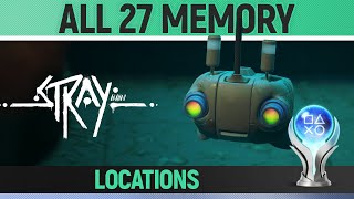 Stray - All 27 Memory Locations 🏆 All B-12 Memories