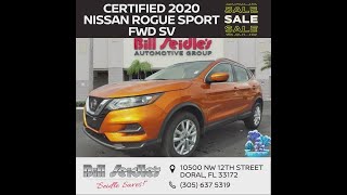CERTIFIED 2020 NISSAN ROGUE SPORT FWD SV