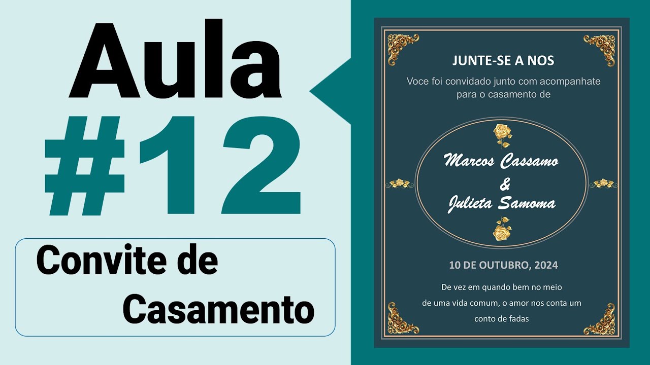 Microsoft Publisher #12: Como criar um convite de Casamento