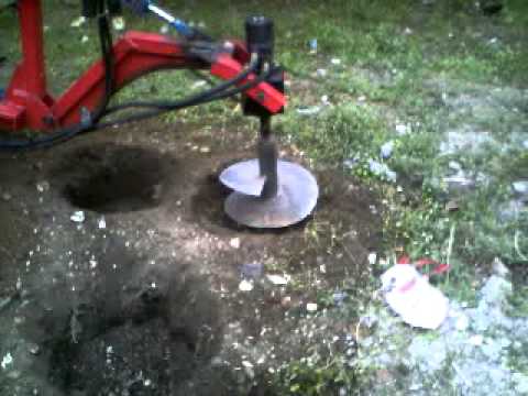 DIY HYDRAULIC AUGER/ Mesin Pelubang/boor tanah - YouTube