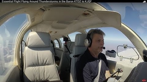 Essential IFR Flight Flying Around Thunderstorms in the Beechcraft Baron