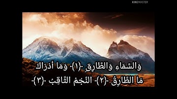 🌹سورة الطارق بصوت جميل 🌷 فيديو قصير حالات واتس اب دينية 🌹