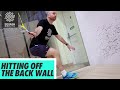 Squash tips hitting the ball off the back wall  back corner session with jesse engelbrecht