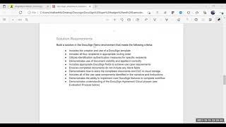 DocuSign esignature CapStone Project Part 1