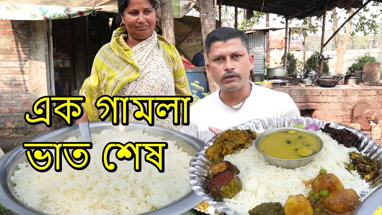 আজকে একটু বাড়াবাড়ি হয়ে গেল | এক গামলা ভাত খেয়ে নিলাম | ধাবা হোটেল এর ভাত শেষ | Rice | Fish | Dal