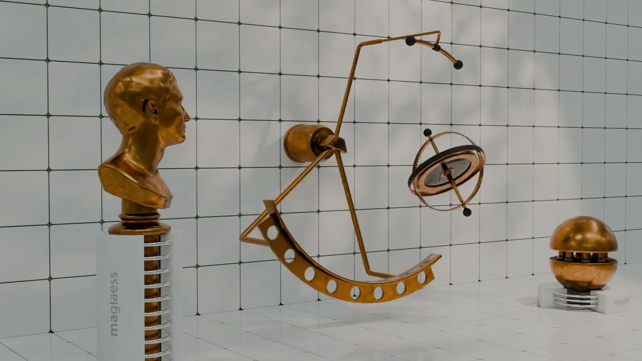 Incredibly Satisfying Blender Animation | Pendulum and Gyroscope with Original Music