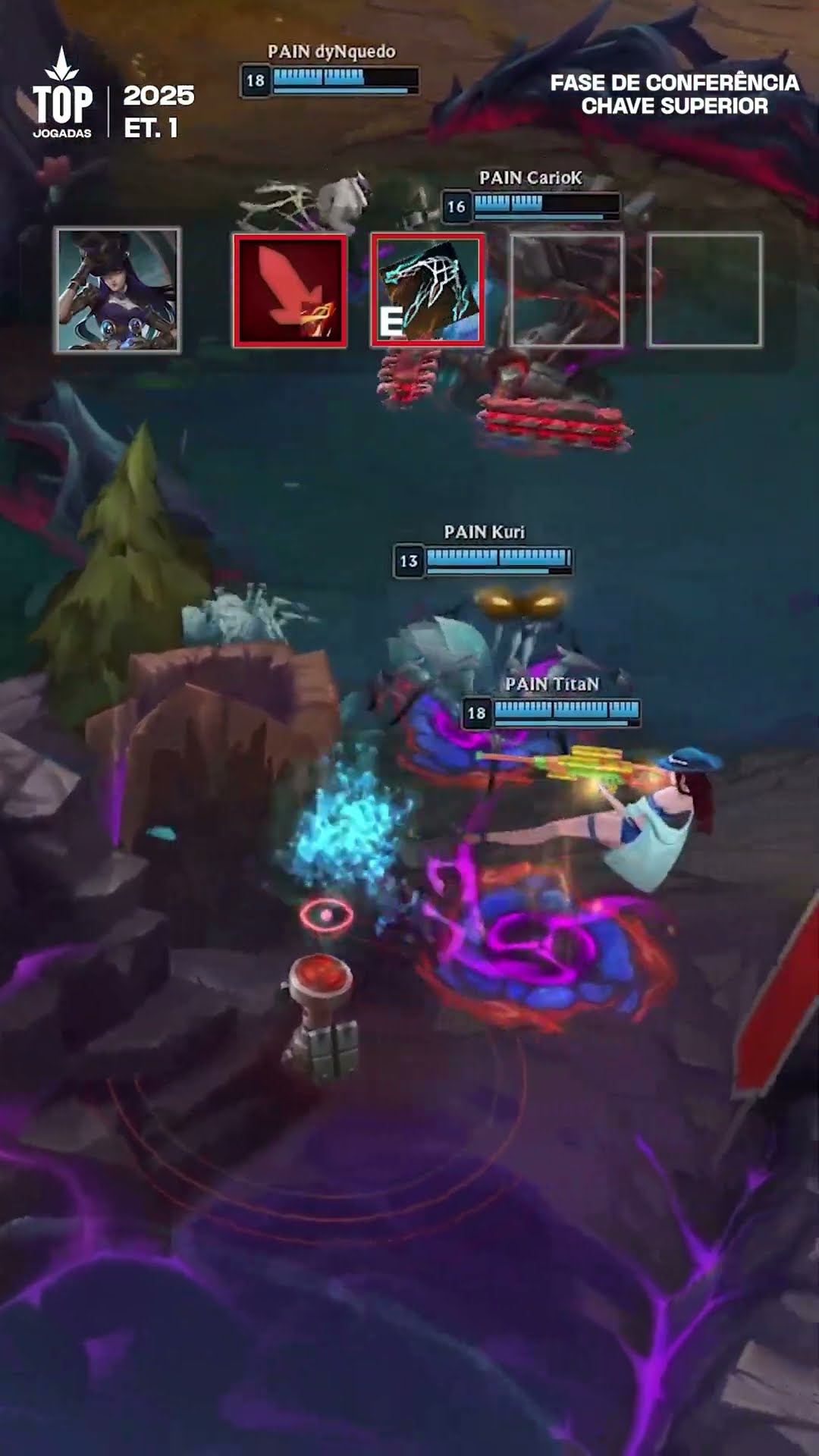 O TitaN DESTRUIU com sua Caitlyn | #LTASul Etapa 1