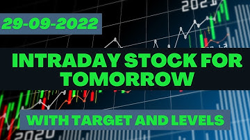 29-09-2022 | Intraday Stocks | Amarajabat | Stocks for tomorrow | Market Prediction | #shorts
