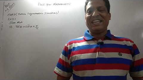 First  Year Mathematics ,Lecture #61  Chapter#13 Ex.13.1(Inverse Trigonometric Functions).