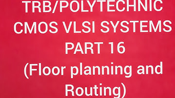 CMOS VLSI SYSTEMS PART 16-#ECETutor #trb #cmos