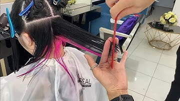 Dang Hieu . Hướng dẫn cắt tóc Lỡ Layer, mái bay cho Nữ mặt tròn trán cao (Lob Layer Classic Cut)