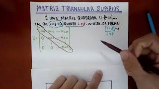 Álgebra linear #14 Matriz triangular superior e inferior