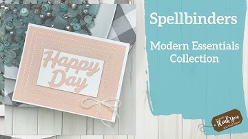 Spellbinders Modern Essentials Collection | Glimmer Plates and Nesting Die Set!