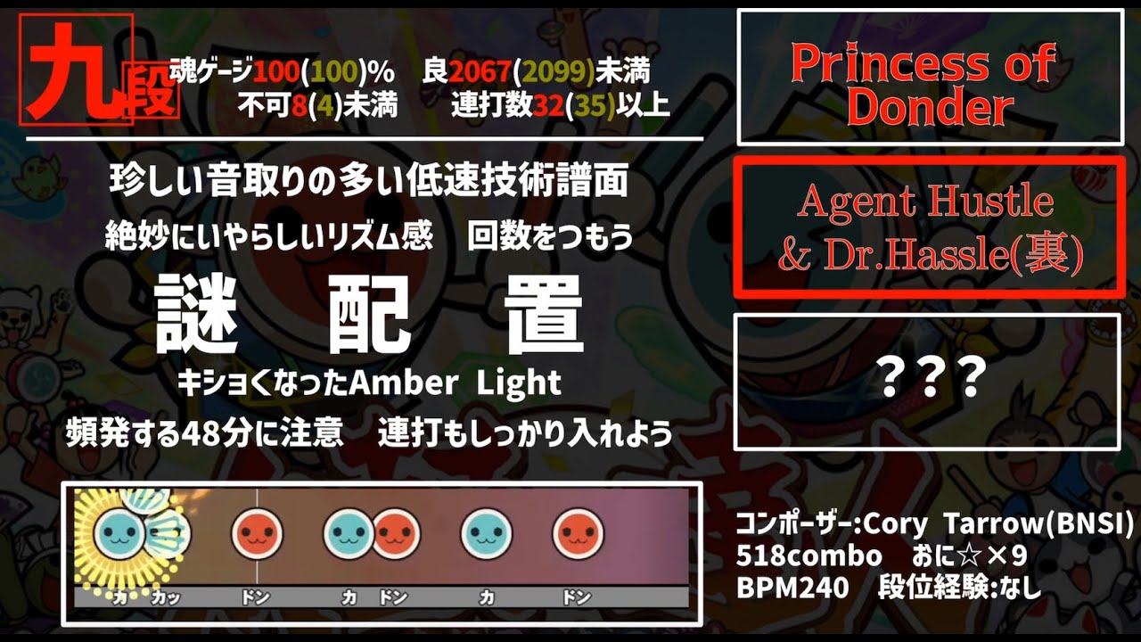 【太鼓の達人】段位道場2024まとめ　(初段〜十段)