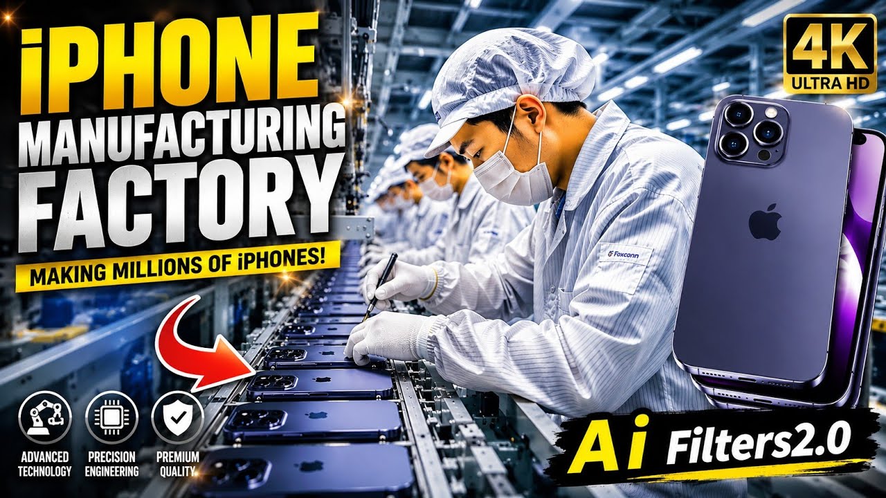 📱Inside the iPhone Manufacturing Factory | iphone manufacturing process ...