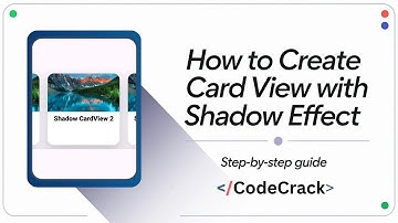 How to Create Card View with Shadow Effect | Step-by-Step Guide || Android Studio