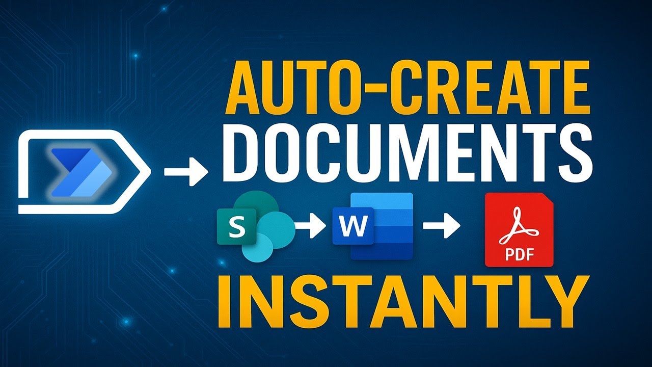 Create Microsoft Word & PDF Docs Automatically from SharePoint (Power Automate Tutorial)