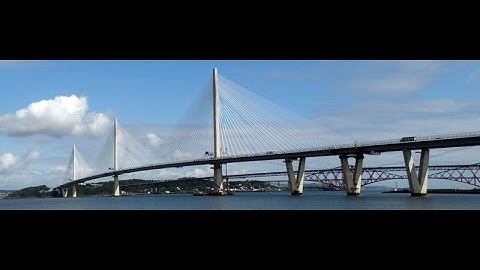 Autumn Queensferry Crossing Road Bridge On History Visit To Firth Of Forth Scotland