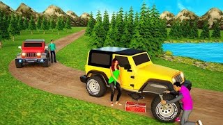 4x4 off-road SUV jeep semulator - Multiple 4x4 Jeep Gameplay 3D game - Android jeep driving game 3D  screenshot 3