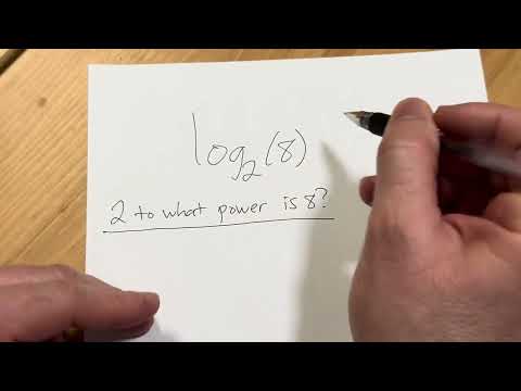 Evaluating a Logarithmic Expression Without a Calculator || Basic Example with Log Base 2 of 8