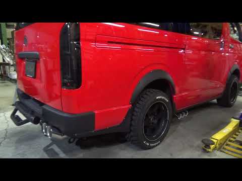 センスブランド 200系ハイエース ディーゼル サイド出し ワンオフ